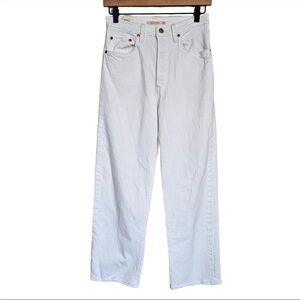 Levi’s Ribcage Straight Jeans 27 White